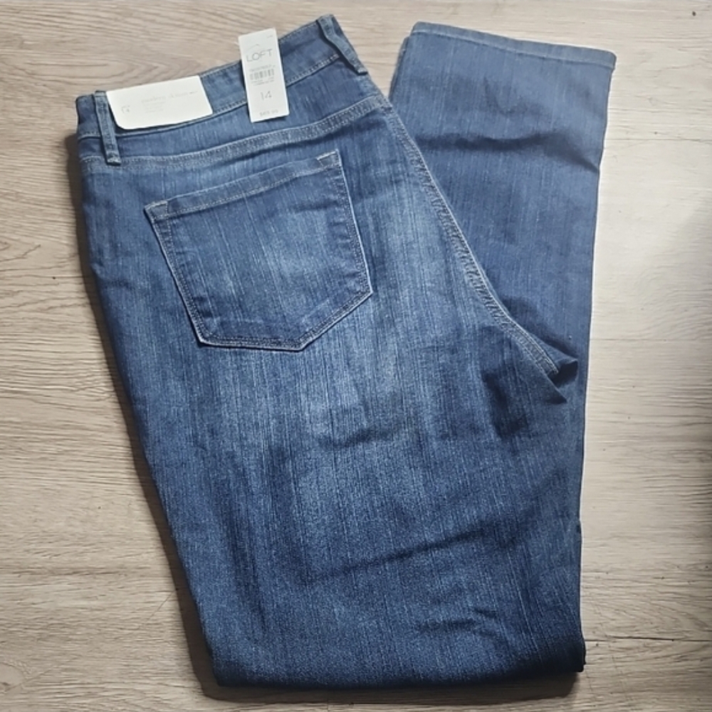 LOFT Women's Dark Blue Skinny Jeans